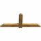 Ekena Millwork Eugene Rough Sawn Timber Gable Bracket, Western Red Cedar, 48"W x 20"H x 2"D x 4"F, 10/12 Pitch GBW048X20X0204EUG00RWR - alternate 2